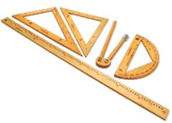 SET DE TRAZO Y GEOMETRÍA DE GRAN FORMATO PARA PIZARRÓN